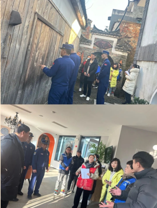 井巷物業(yè)公司聯(lián)合消防救援站、社區(qū)開展安全隱患大排查工作